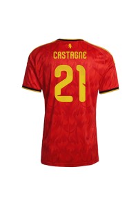 Belgia Timothy Castagne #21 Jalkapallovaatteet Kotipaita MM-kisat 2026 Lyhythihainen